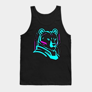 Bear Logo Cyberpunk Tank Top